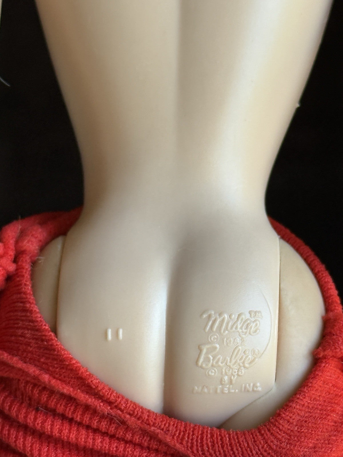 Early Mattel Vintage Midge 860 Brunette Barbie’s Best Friend Doll In Box