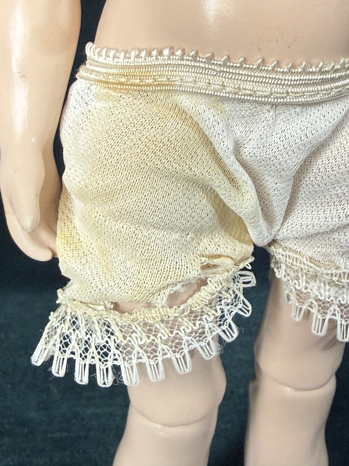 Porcelain/Composition Reproduction of Antique French Jumeau Bleuette 11” Doll