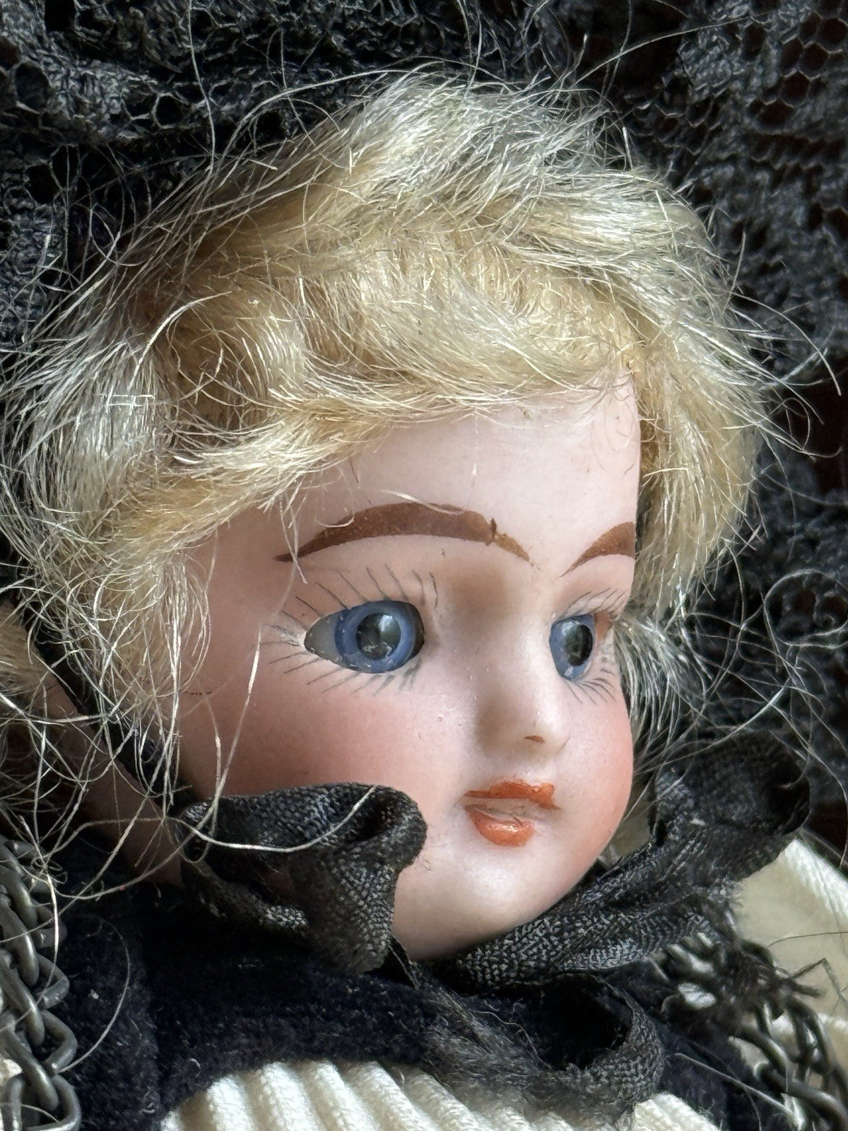 Antique German 6” Kammer Reinhardt Simon Halbig (?) Bisque Head Doll