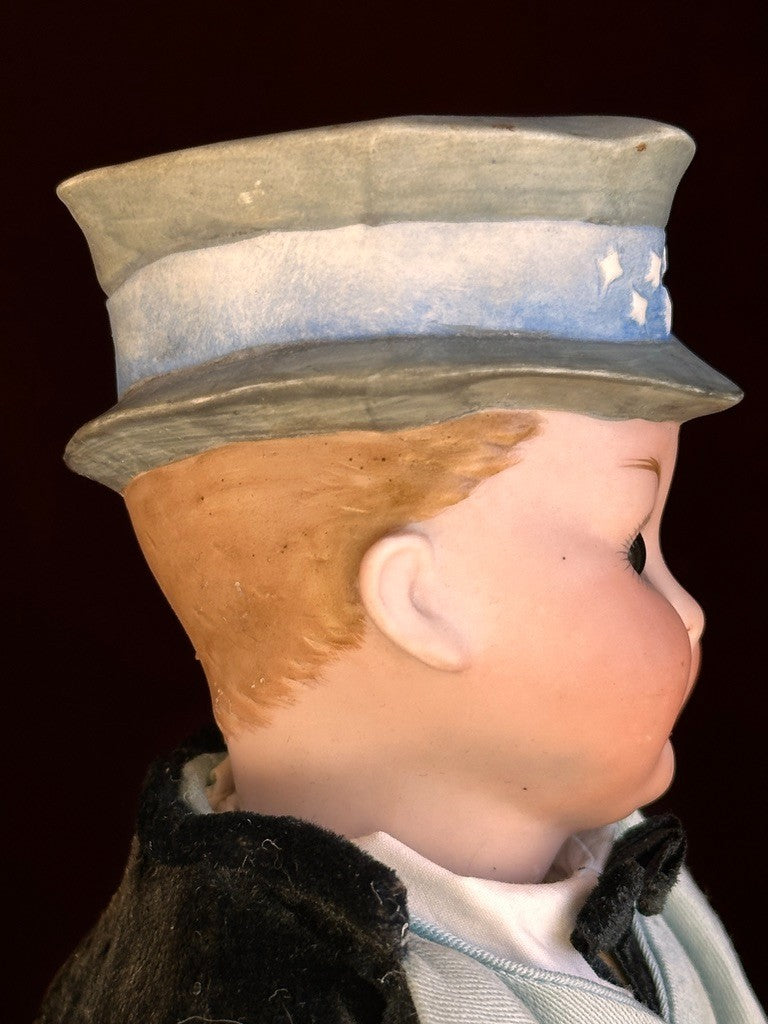 Antique German Max Handwerck U.S. 1 Elite Googly Uncle Sam Bisque Character Doll