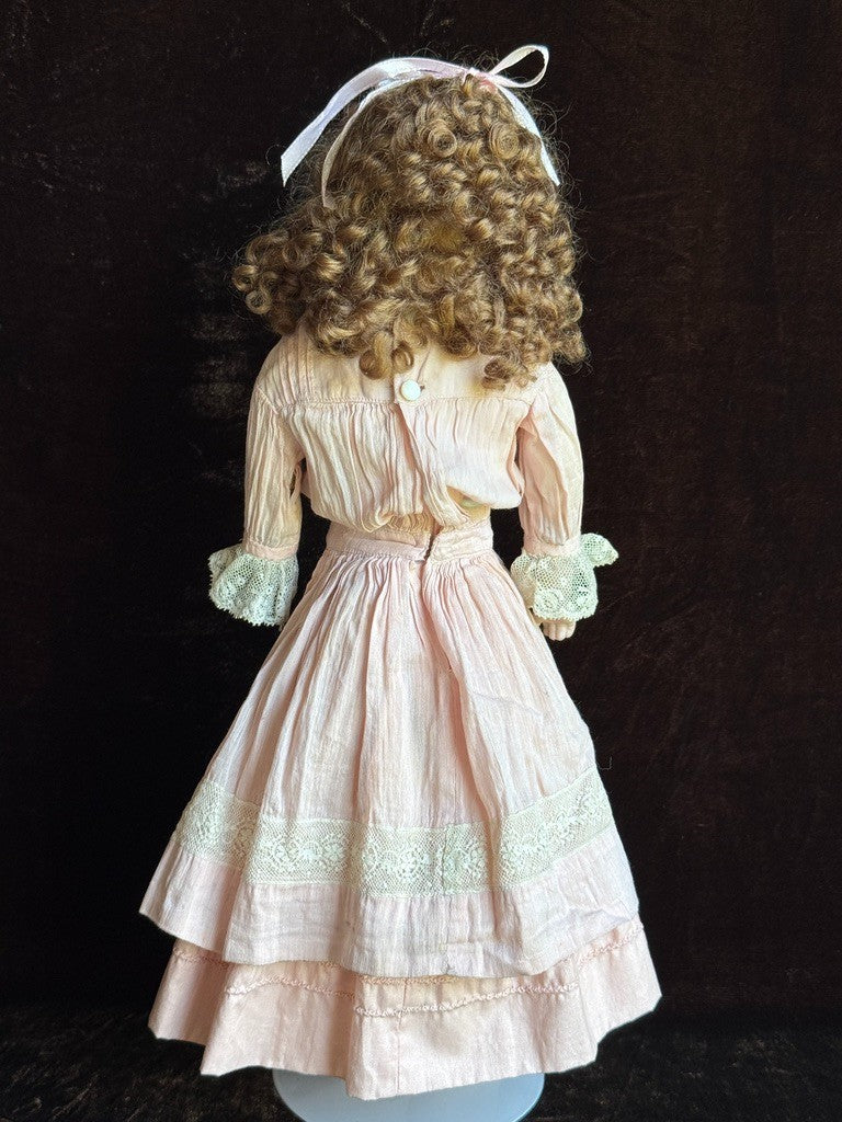 Antique German 16” Gebrüder Kuhnlenz 50 Simon Halbig Belton Bisuqe Head Doll