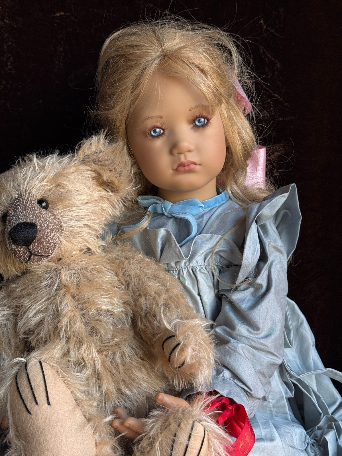 Collectible Annette Himstedt 29” Vinyl Doll Skille Girl from Norway New in Box