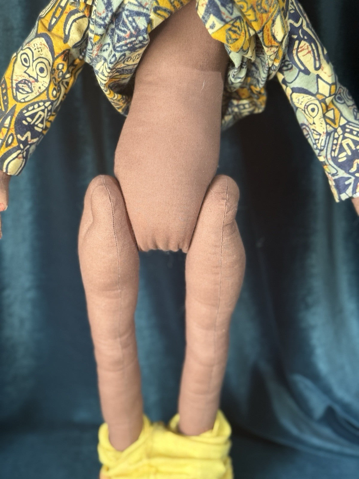 Lot Of 2 Collectible Handmade Fabric African American 23” Dolls