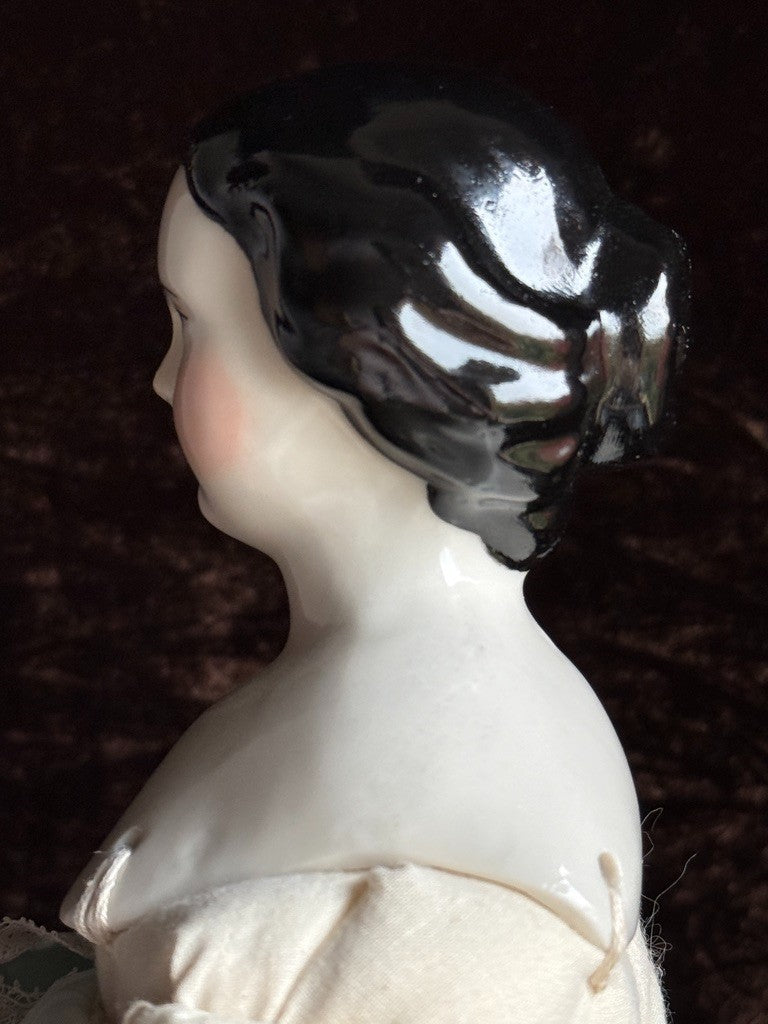 Vintage 19.5” Reproduction of Antique German Jenny Lind China Head Doll