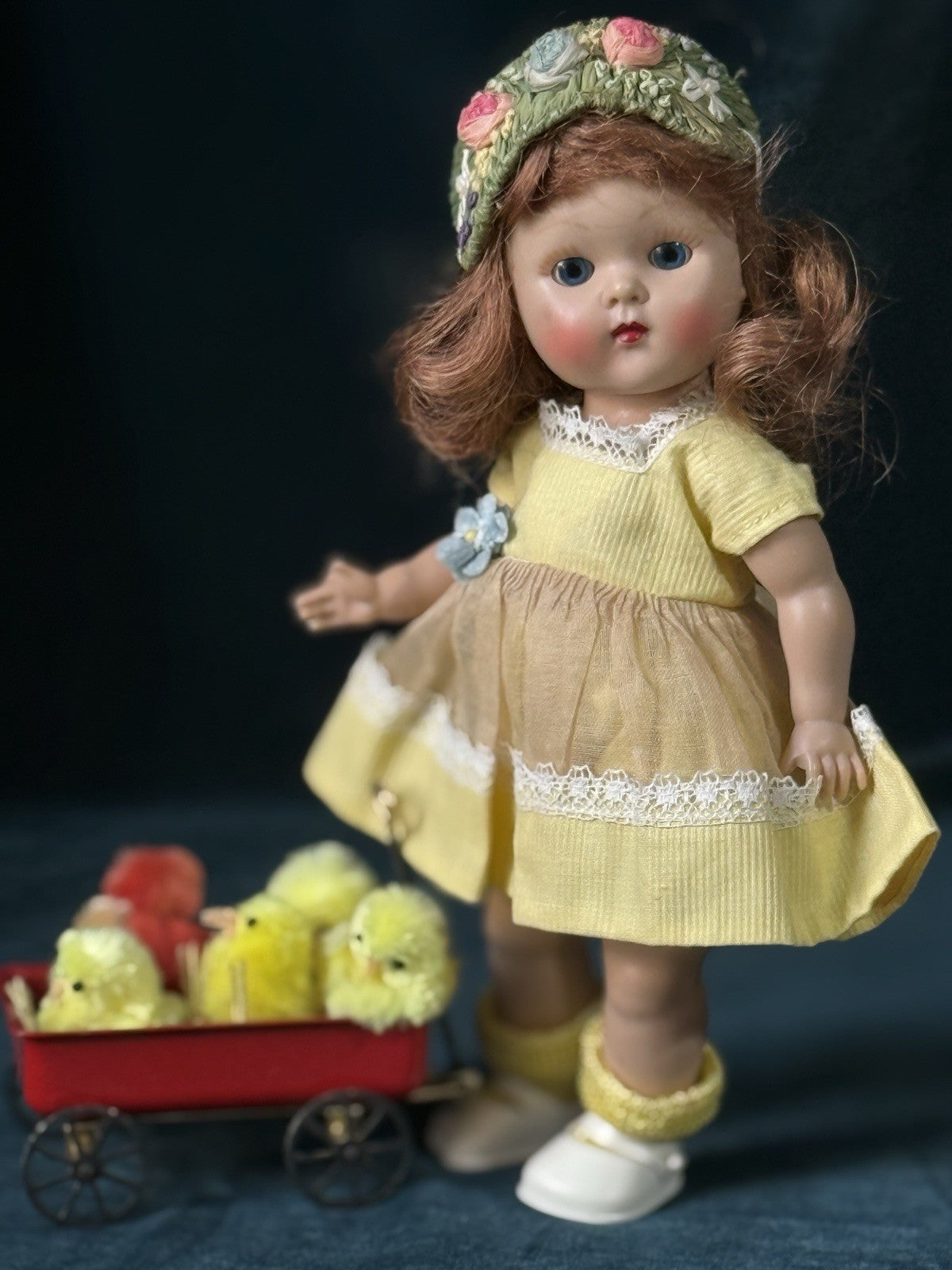 Vintage 1950’s Vogue Ginny Doll Yellow Dress