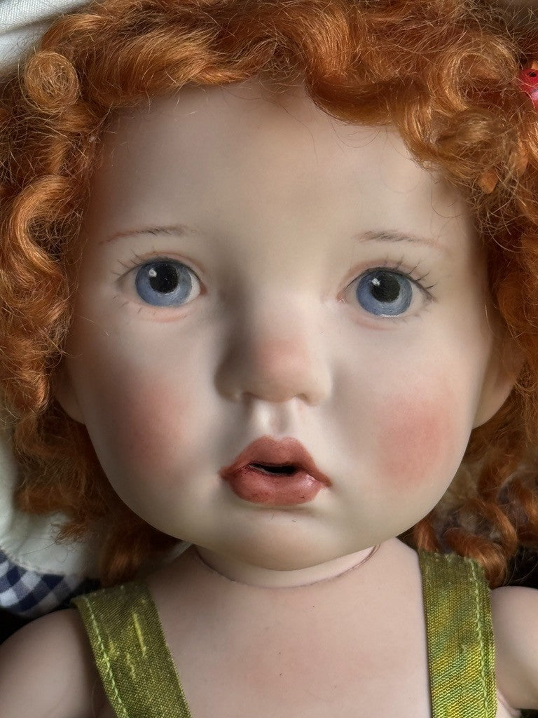 Artist Porcelain Cloth 16” Doll Ruby by Verena Eising LE 15 with Tag