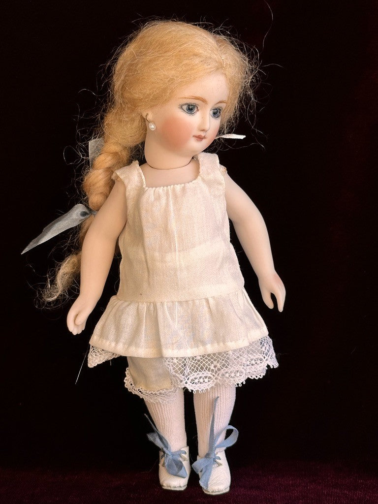 All Porcelain 7.5” UFDC Artist Reproduction of Antique French Mignonette Doll