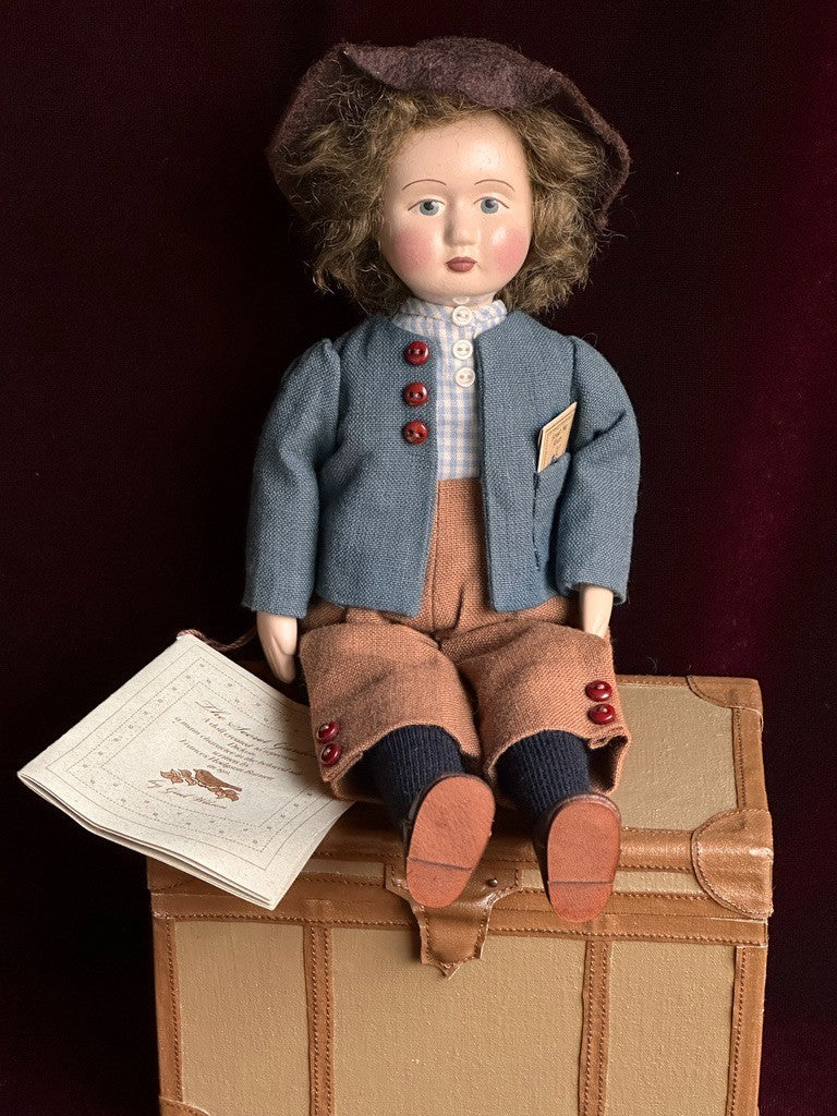 Collectible 9.5” UFDC Gail Wilson Dickon The Secret Garden Papier Mache Doll Tag