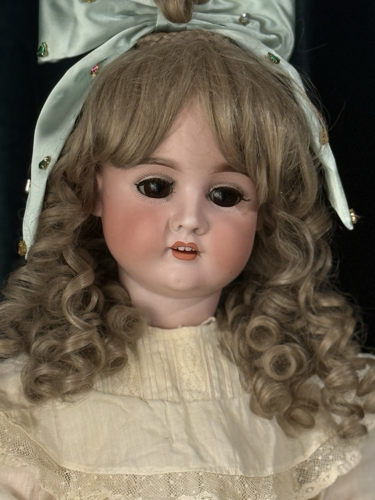 Antique German Schoenau & Hoffmeister 1906 Bisque Head Composition Body 28” Doll