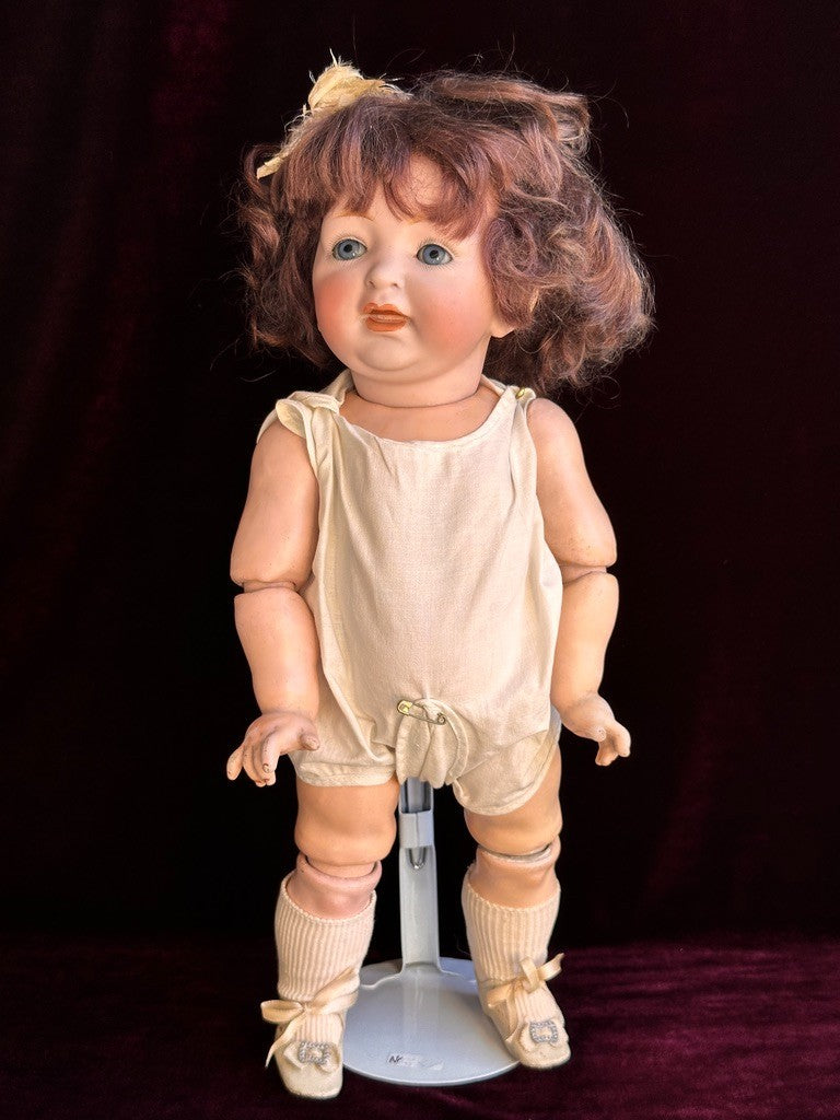 Antique German 14.5” JDK Kestner 211 Bisque Head Doll Toddler Composition Body