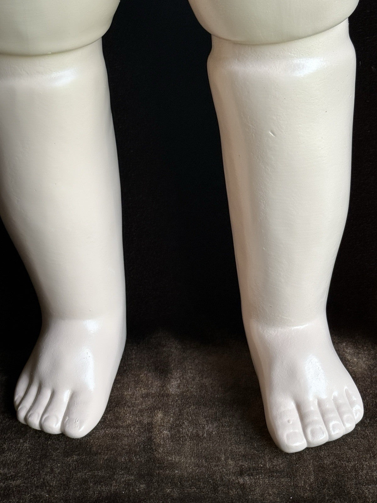 Large Porcelain Composition 29” Reproduction of Antique French Bru Jne Doll