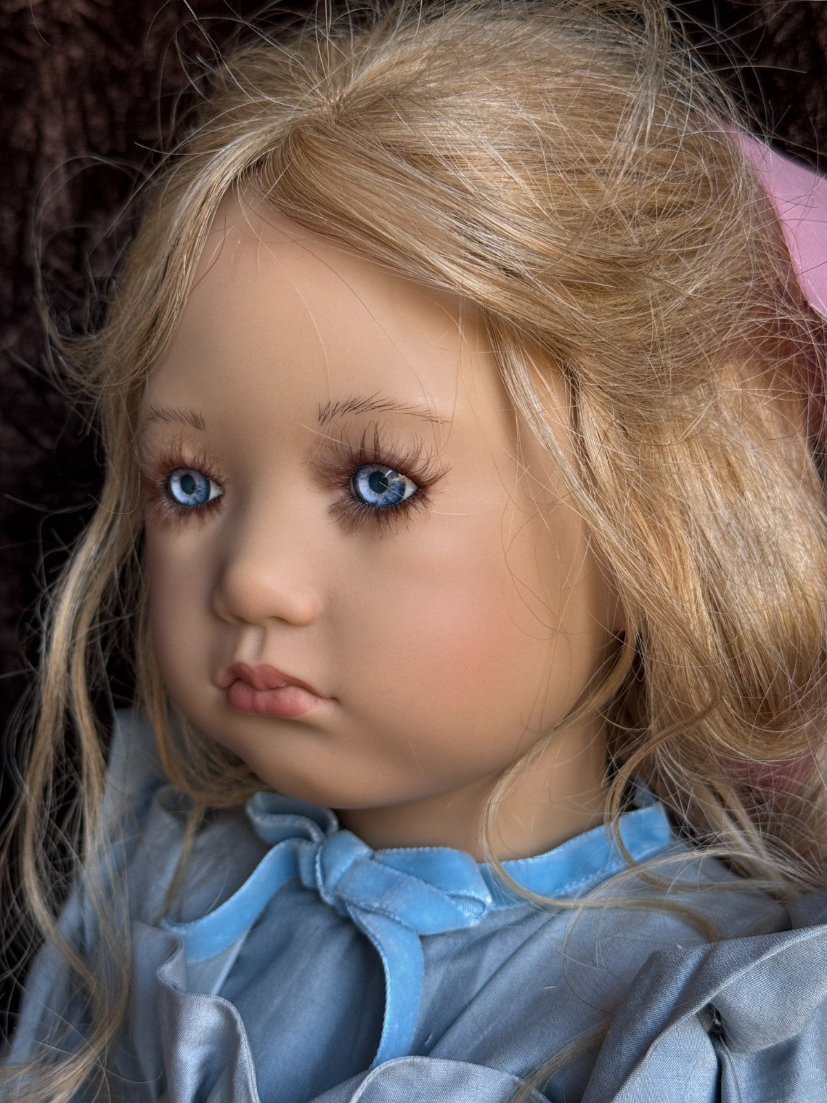 Collectible Annette Himstedt 29” Vinyl Doll Skille Girl from Norway New in Box