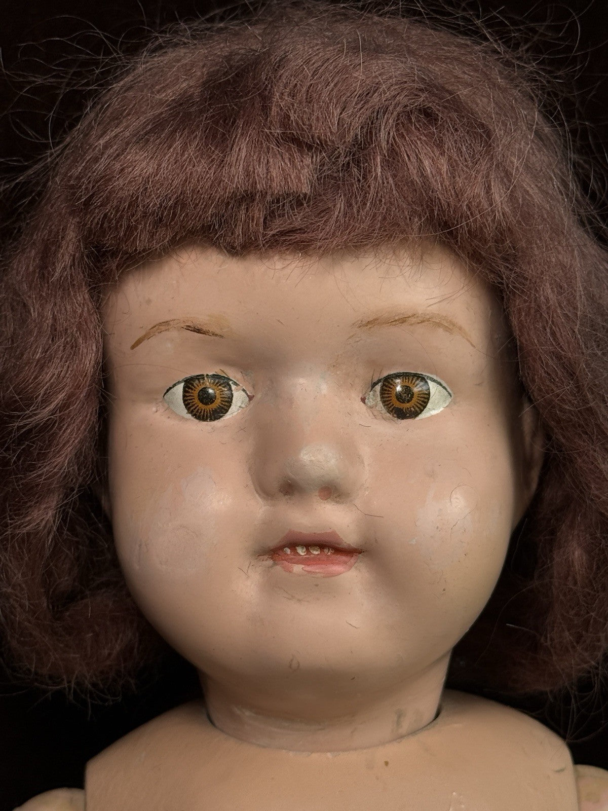 Antique American 20” Schoenhut Wooden Jointed Miss Dolly Doll