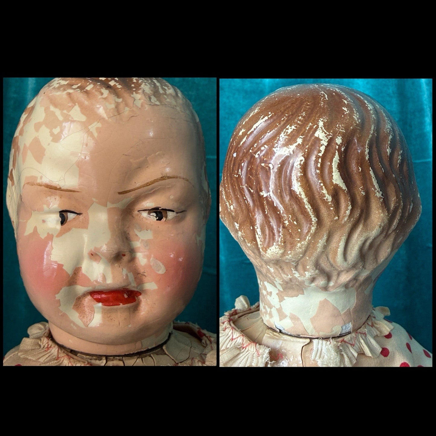 Rare Antique 1920’s Famlee Composition Doll Set By Berwick Doll Company