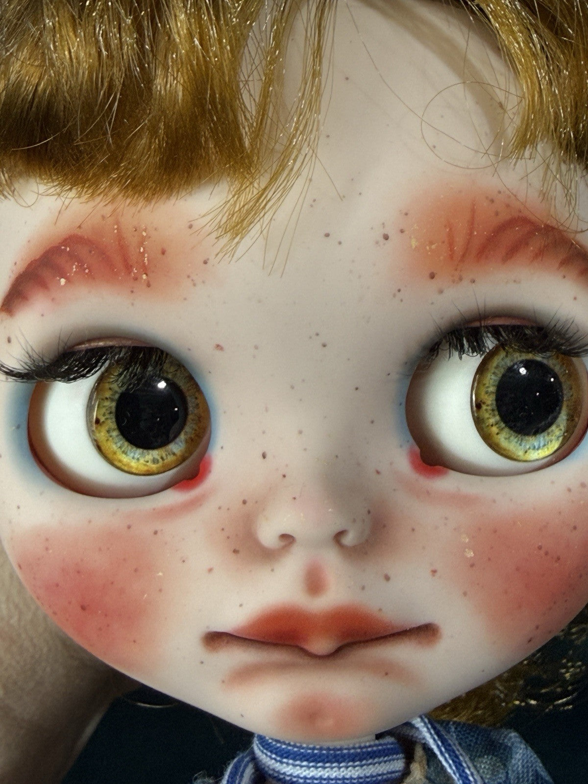 OOAK Custom Blythe 11” Artist BJD Doll With Goose Toy