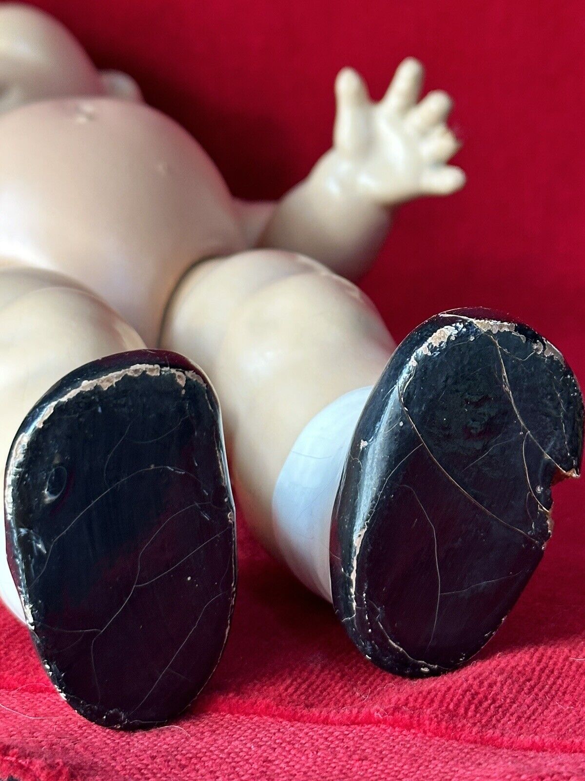Antique 12” Horsman (?) Unmarked Composition Campbell Soup Kid Doll