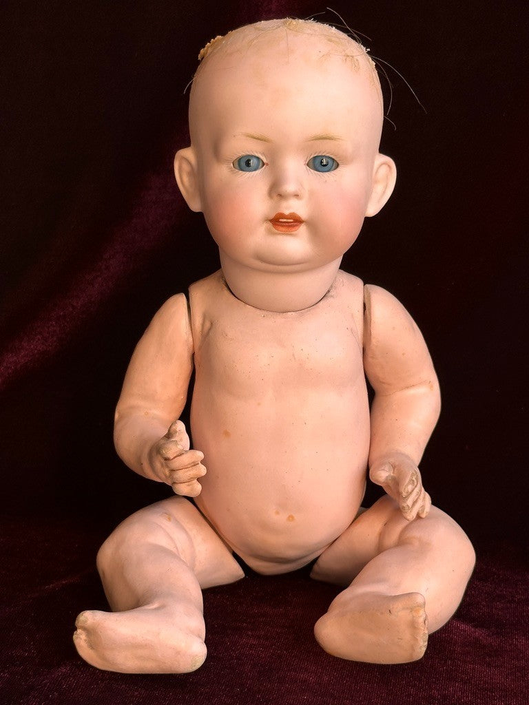 Rare Antique German 11” Bahr & Proschild 604 Bisque Head Baby Doll