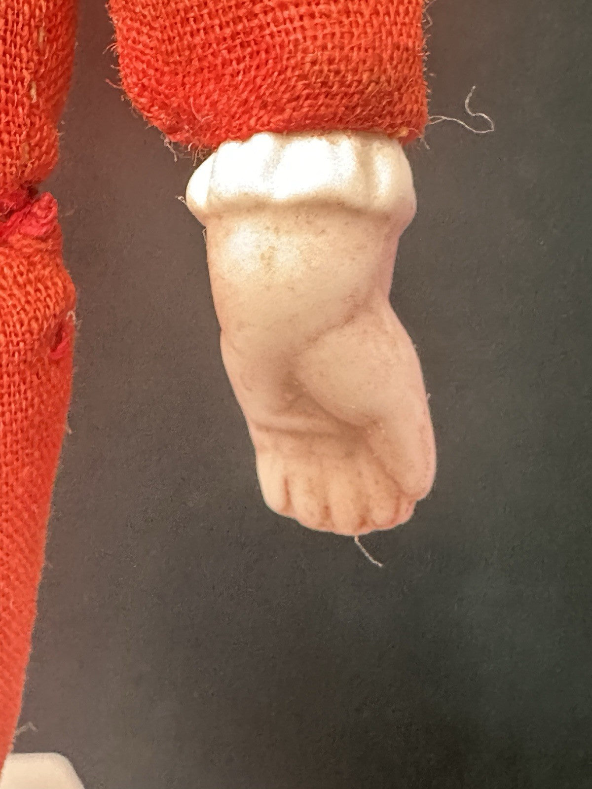 Antique German Hertwig (?) 7 1/2” Bisque Shoulder Head Doll