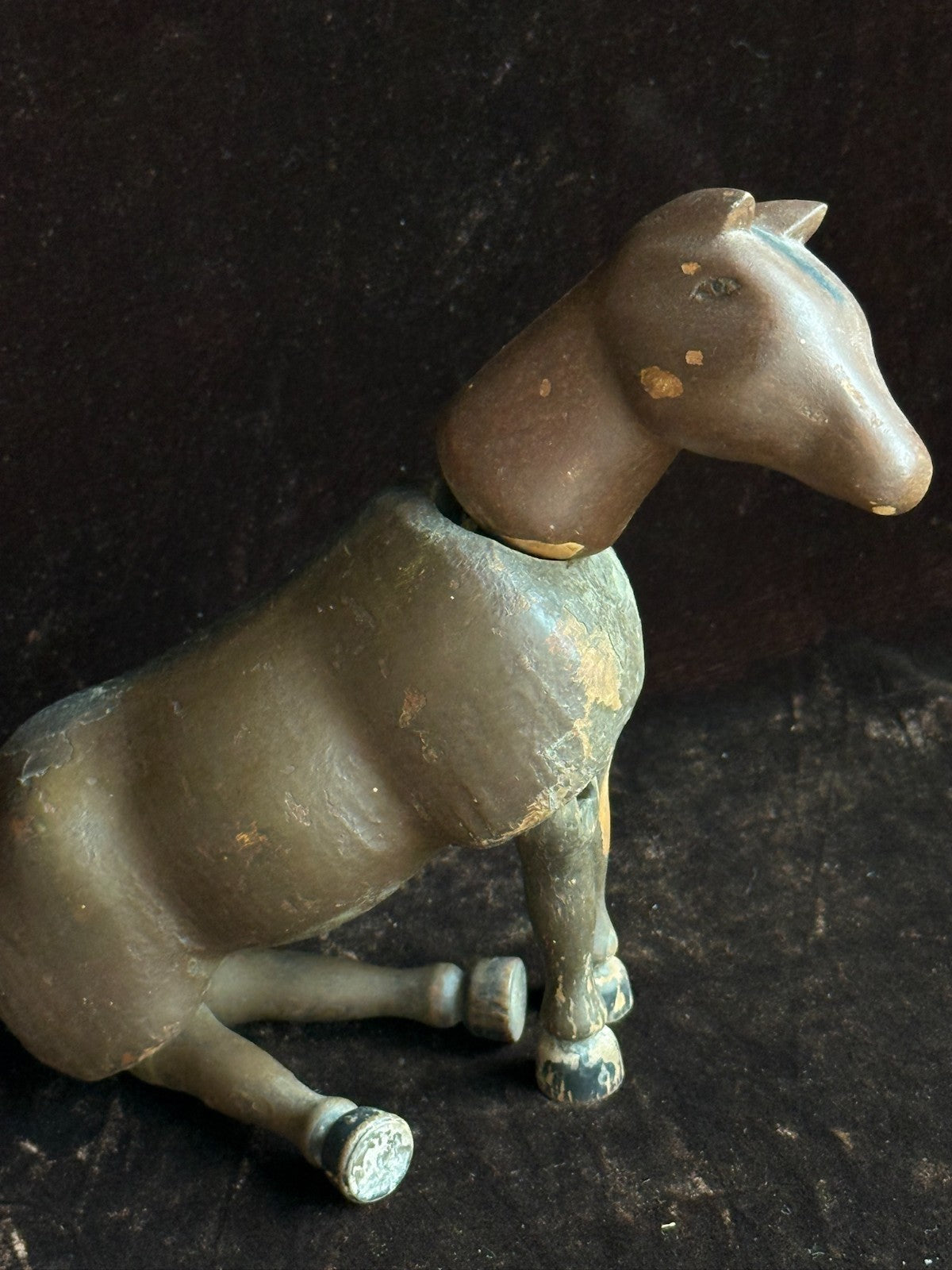 Antique American Schoenhut Humpty Dumpty Wooden Jointed Horse