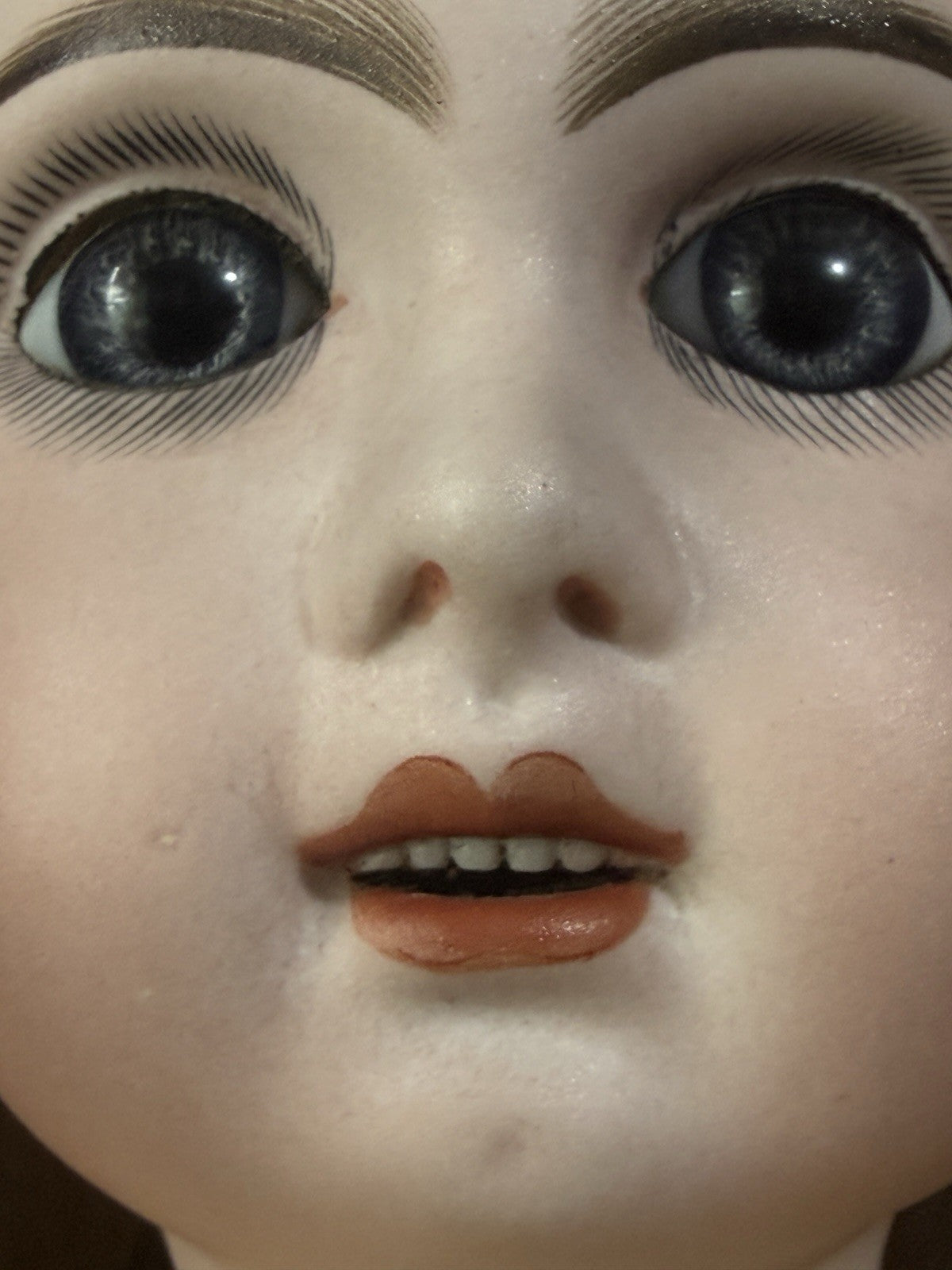 Antique French JUMEAU 23” Bisque Head Doll Size 9
