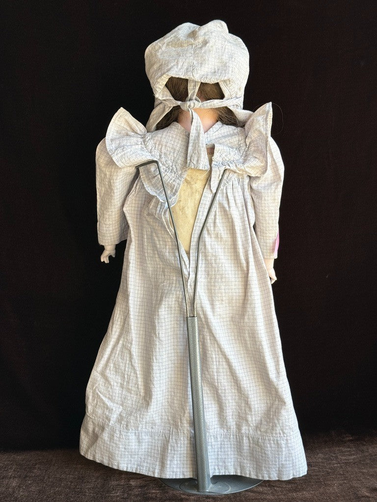 Antique German 21” ABG Alt Beck & Gottschalk Turned Bisque Shoulder Head Doll