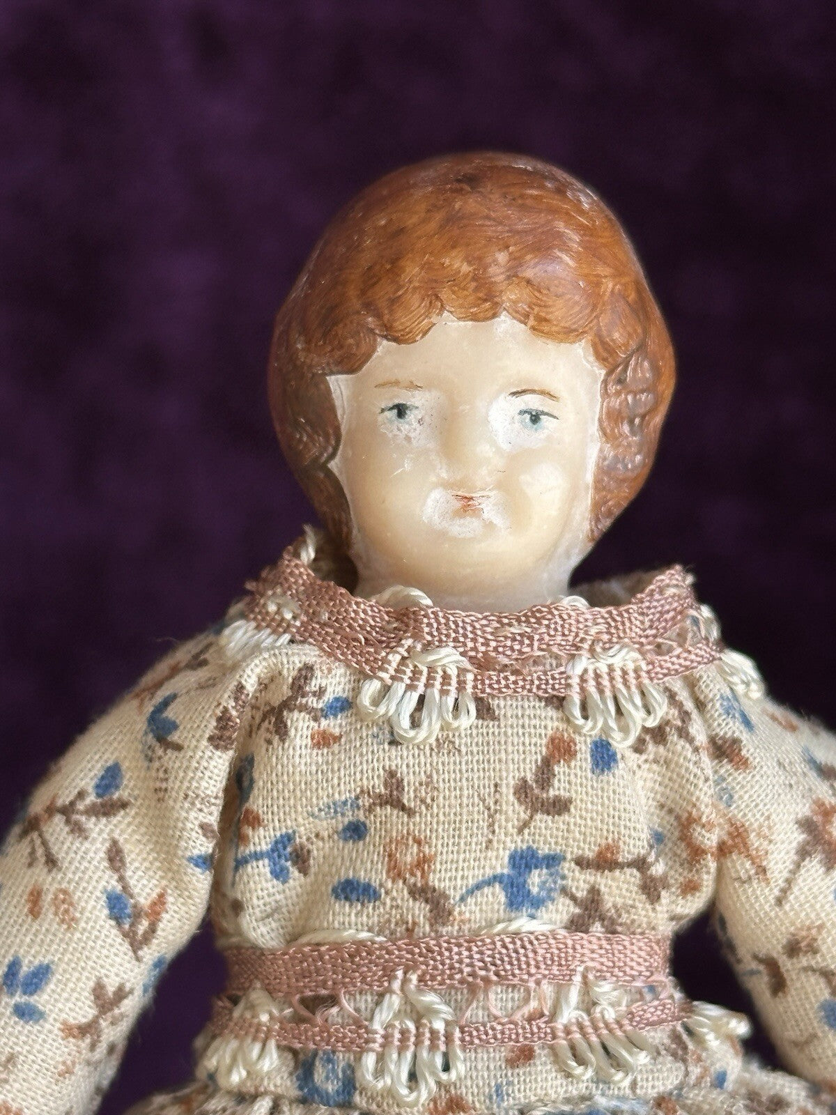 Lot of 2 Miniature Antique/Vintage German China Dollhouse Dolls