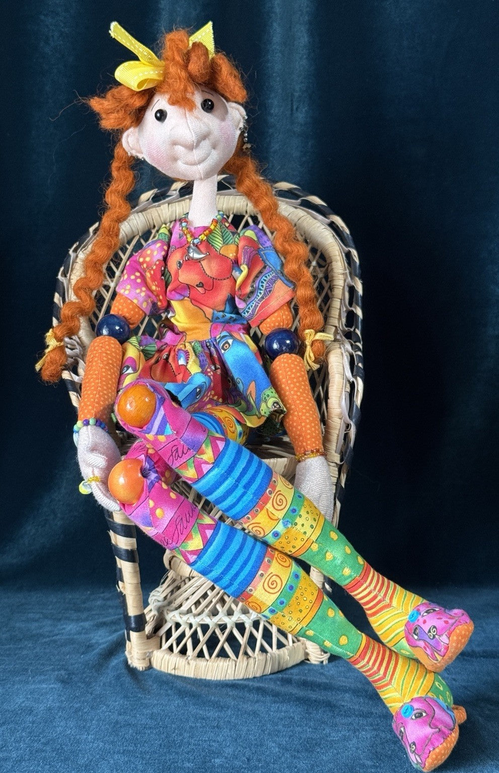 Lot Of 8 Artist Collectible Whimsical Cloth Dolls