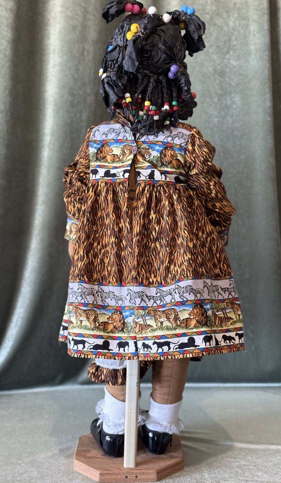 OOAK (?) Handmade Cloth And Papier-mâché Like AA 28” Doll