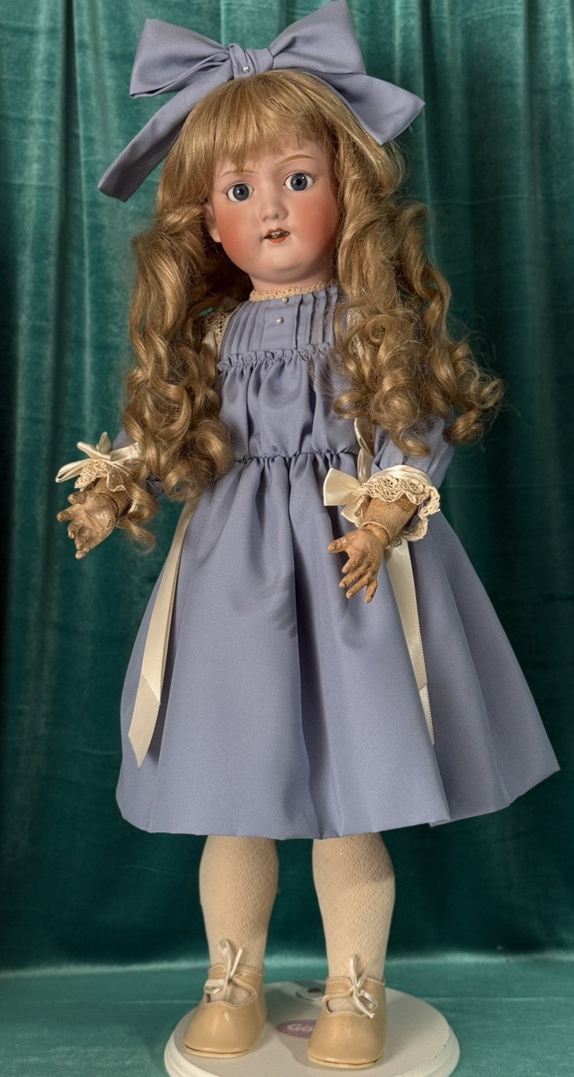 Antique Japan Bisque Head Morimura Brothers 25” Girl Doll