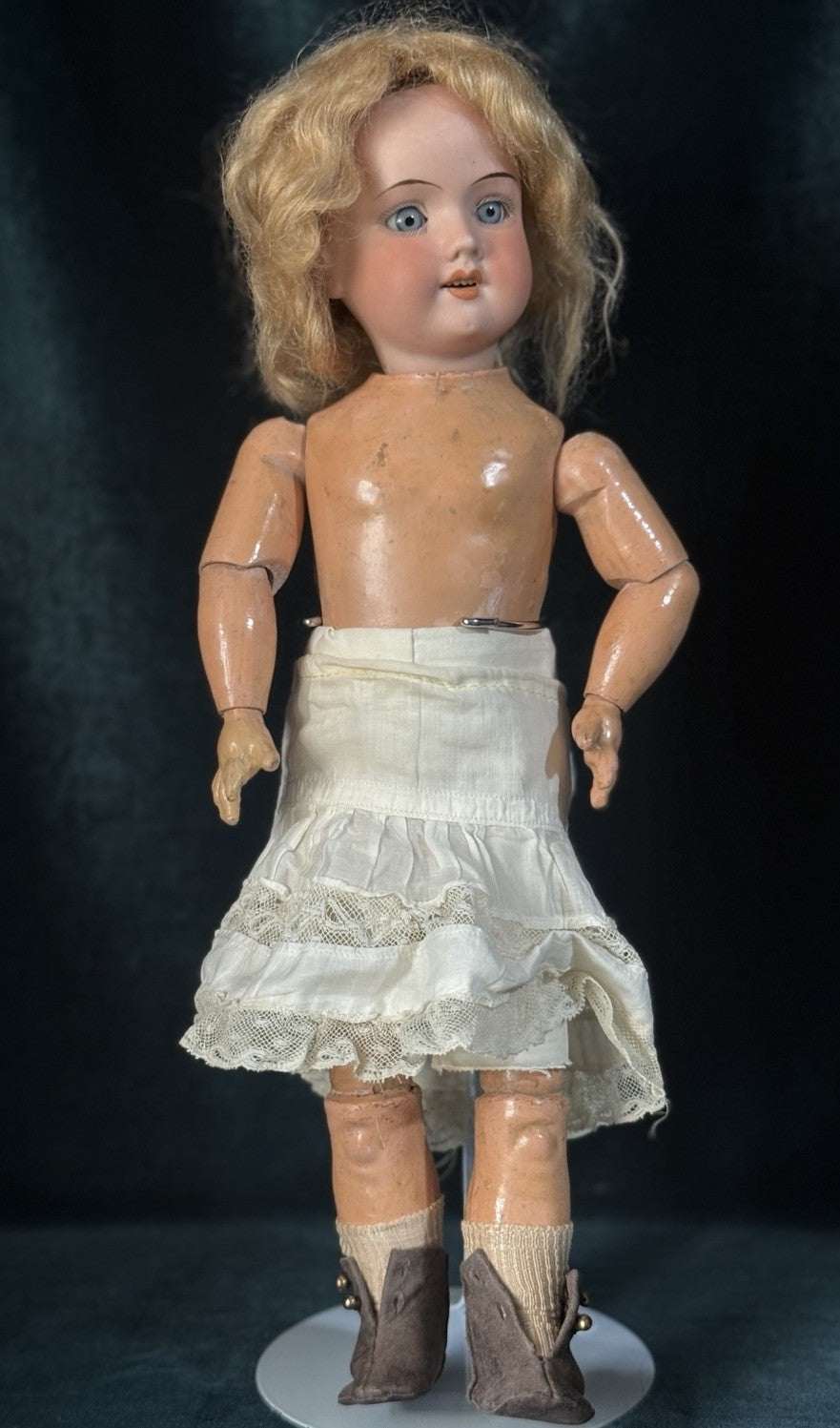 Antique German Armand Marseille DRGM 13.5” Doll Bisque Head Composition Body