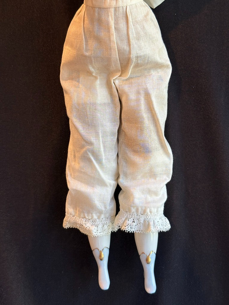 Antique German Hertwig 16” Lowbrow China Head Fashion Doll