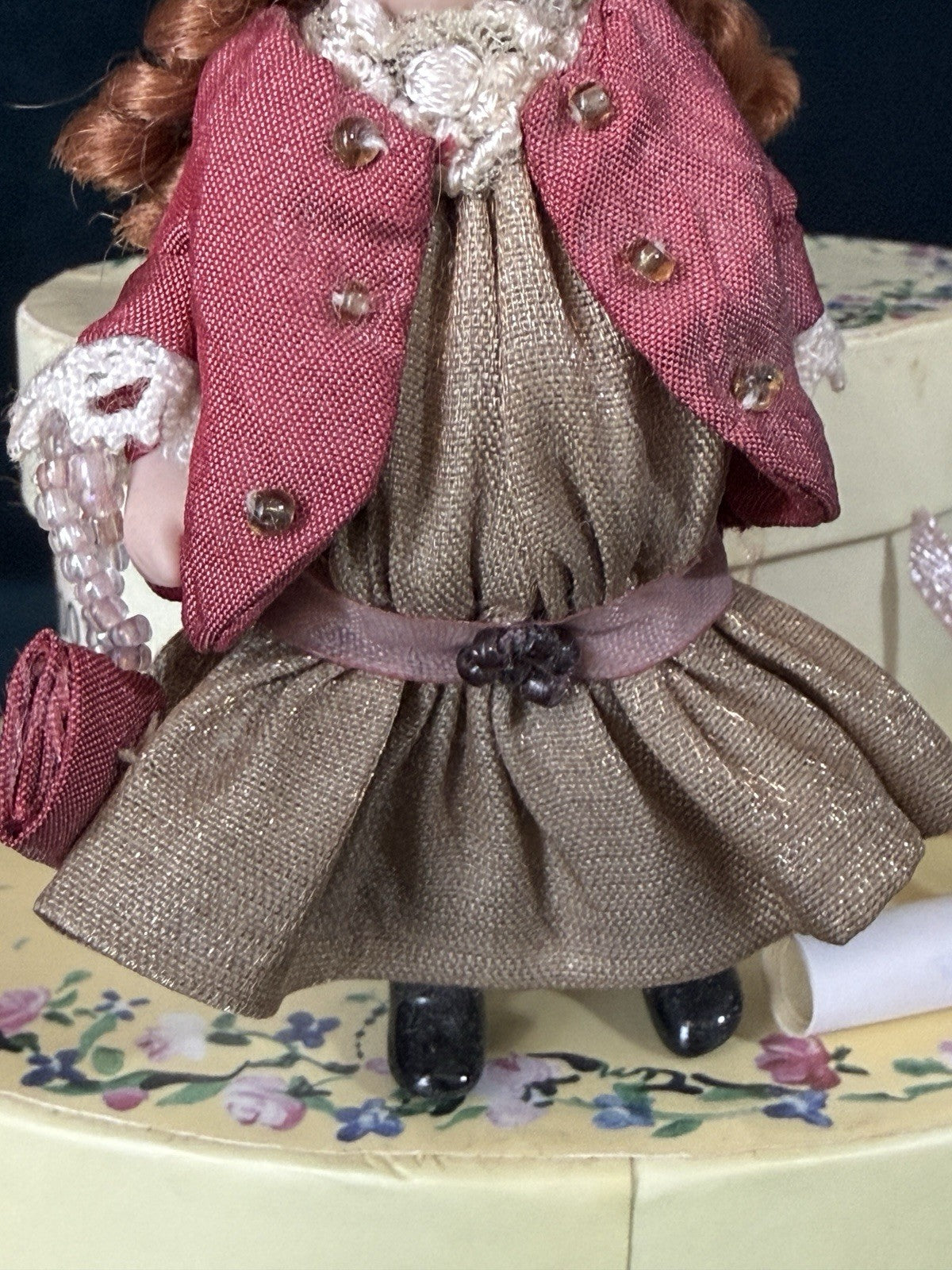Lot Of 3 Artist Miniature Porcelain Dolls The Palmary Collection Three Heart