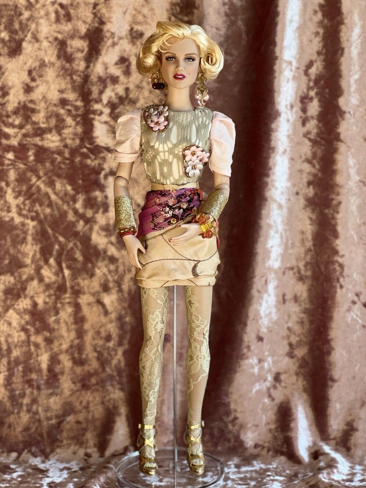 Collectible Tonner Marilyn Monroe Animal Magnitism Redressed Fashion Doll