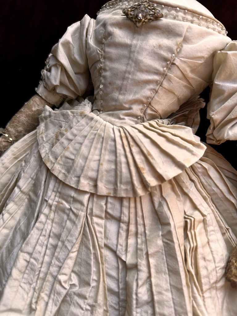 Antique German 18” Countess Dagmar Parian Bisque Head China Doll