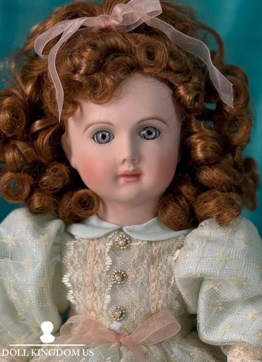 MIB Reproduction of Antique French A.14.T. Porcelain 18” Doll By Louis Nichole
