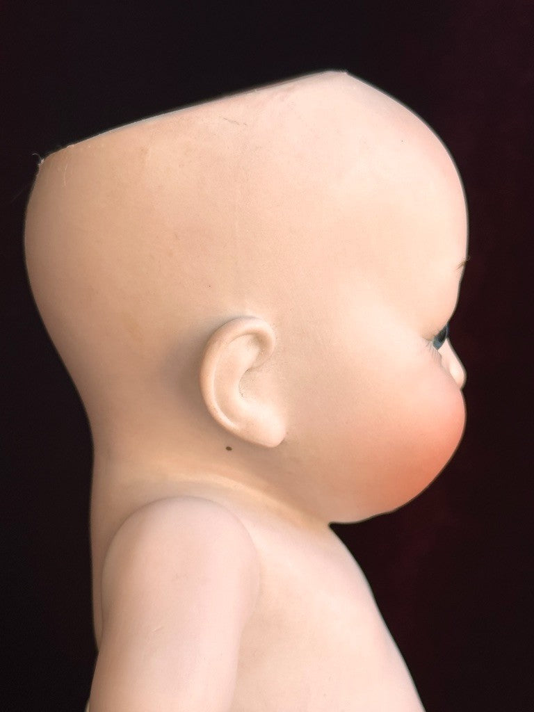 Rare Large 11" Hertel Schwab 222 "Our Fairy" All Bisque Googly Eyes Doll