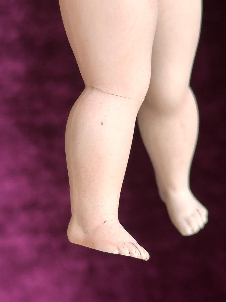 Rare Antique German Kestner 6" Barefoot All-Bisque Miniature Close Mouth Doll