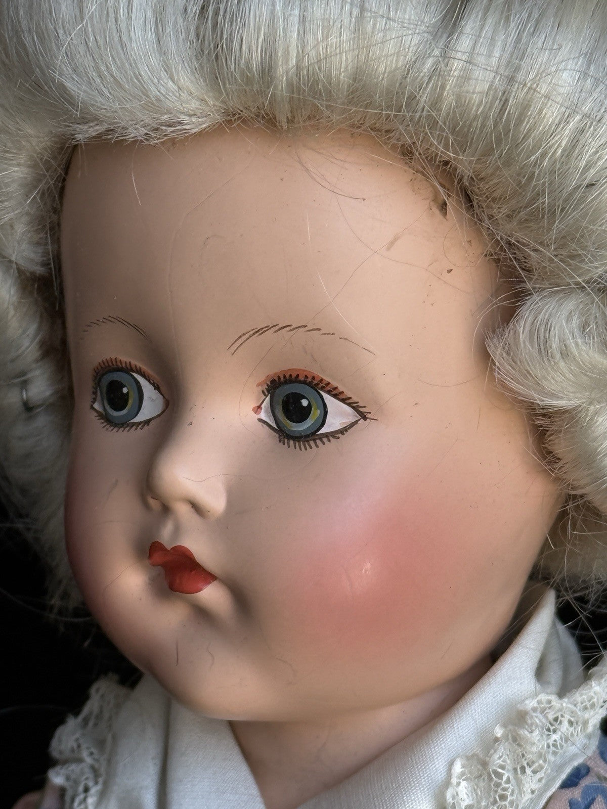Vintage Effanbee 15.5” Composition Anne Shirley Historical Revolutionary Doll