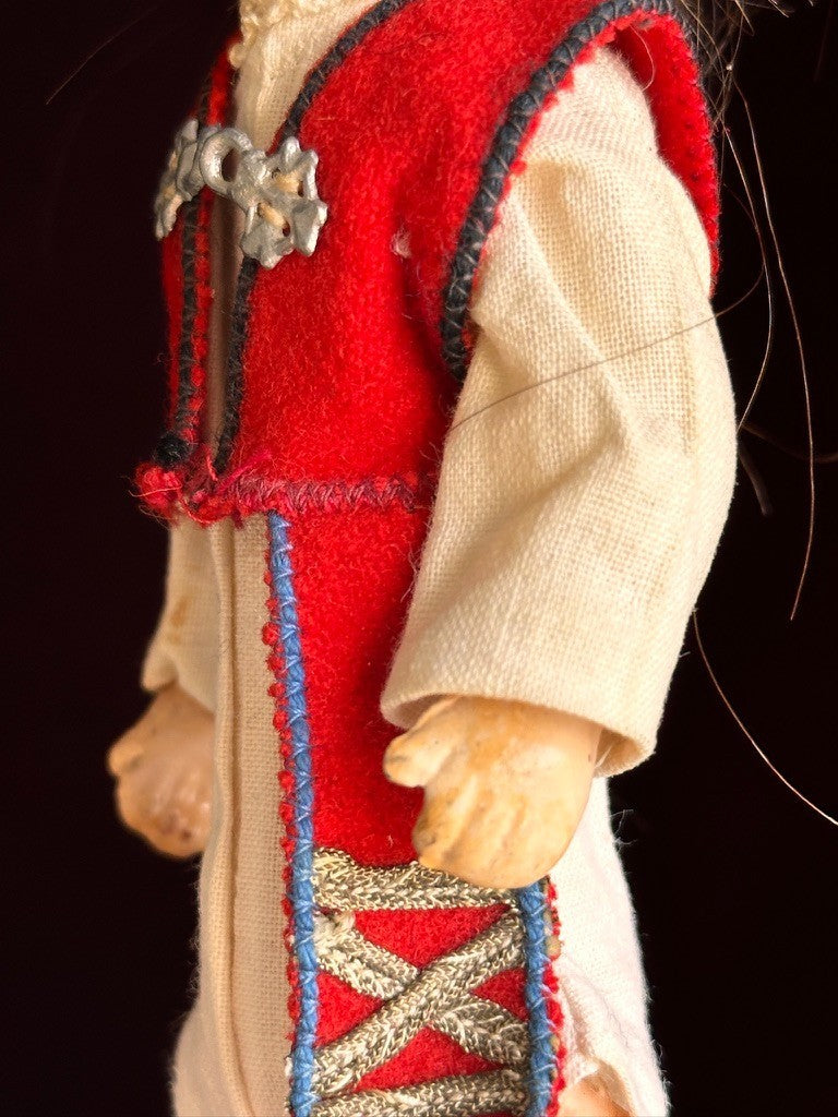 Antique German 8” Gebrüder Kuhnlenz 44-10 Bisque Head Doll