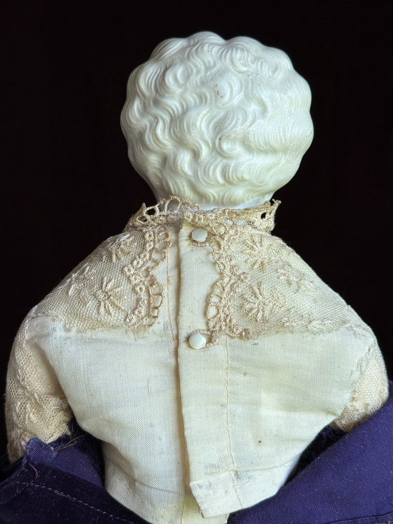 Antique German 21" Hertwig Pet Name Ethel China Head Doll