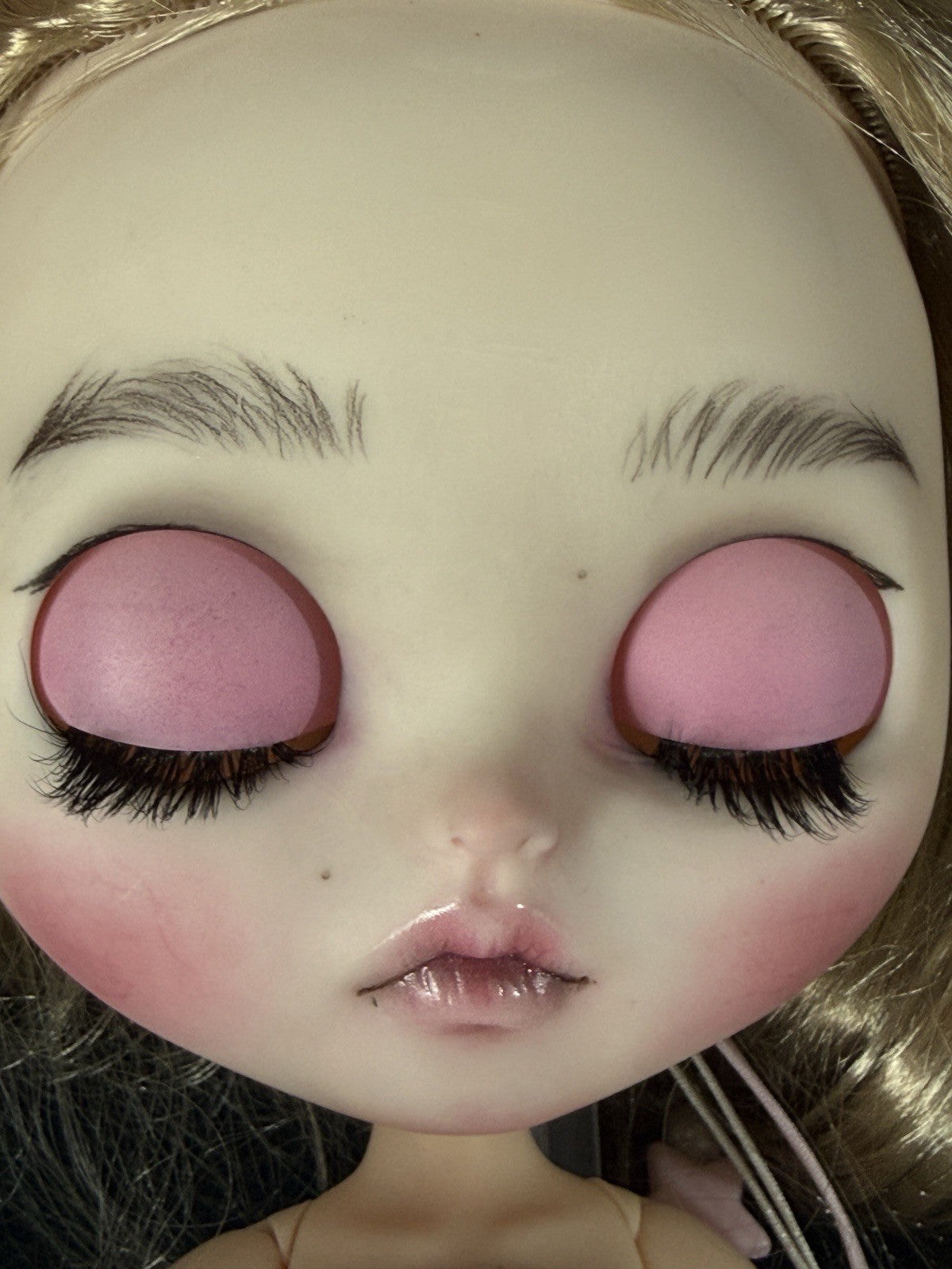 OOAK Custom Blythe 11” Artist BJD Doll With Her Bunny Toy