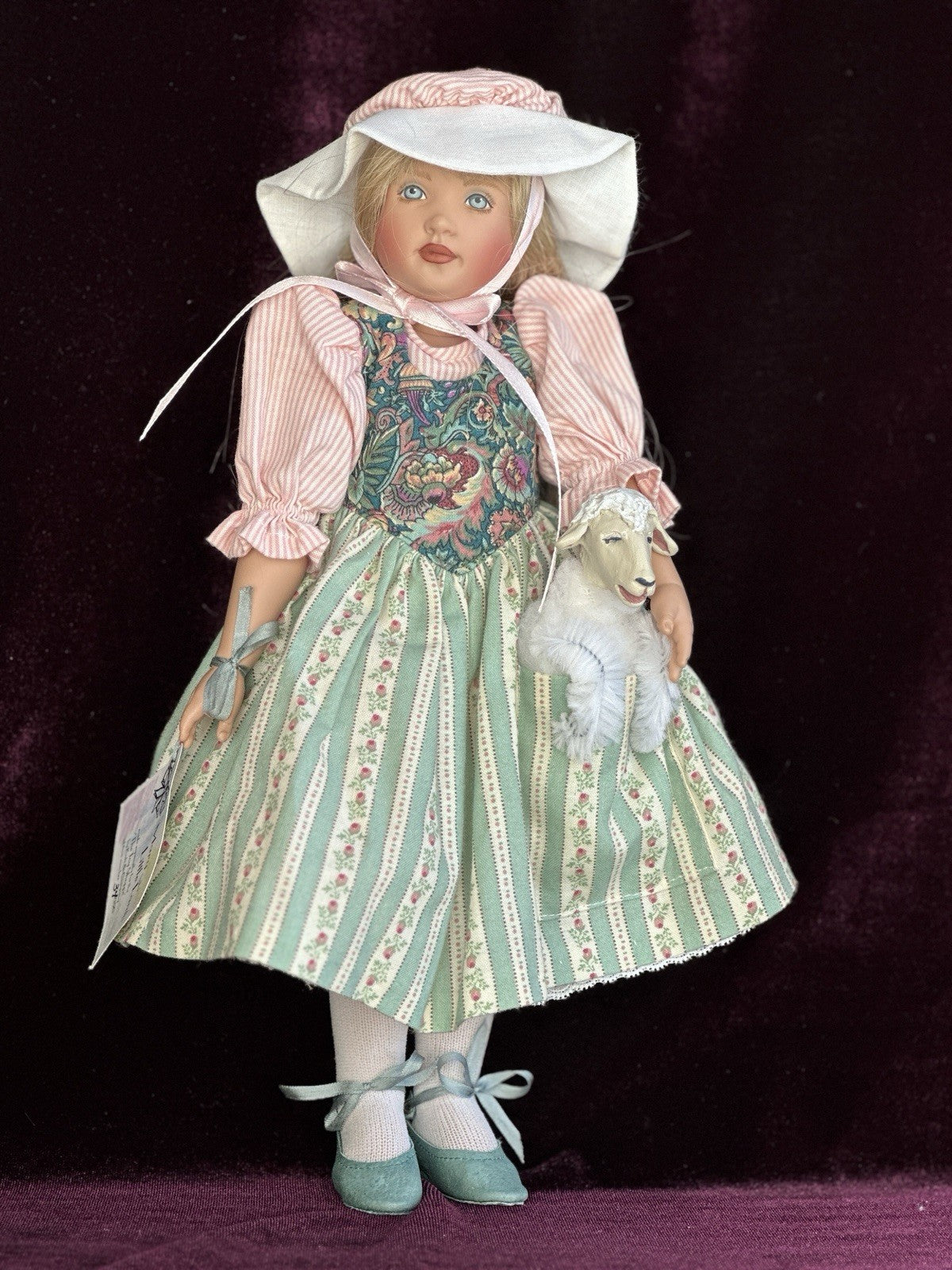 Collectible 11.5” BJD Vinyl Doll Mary Had A Little Lamb By Helen Kish LE 150