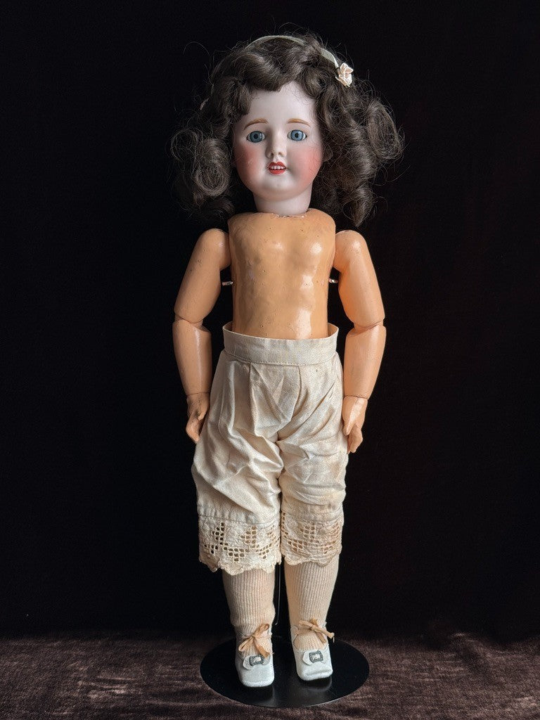 Antique French 19” SFBJ 60 Bisque Head Doll