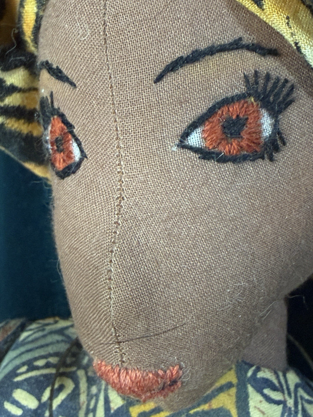 Lot Of 2 Collectible Handmade Fabric African American 23” Dolls