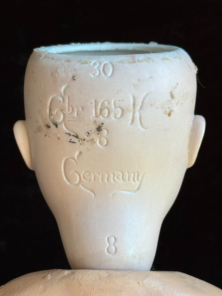 Antique German 25" Gebruder Kuhnlenz 165 Bisque Head Doll