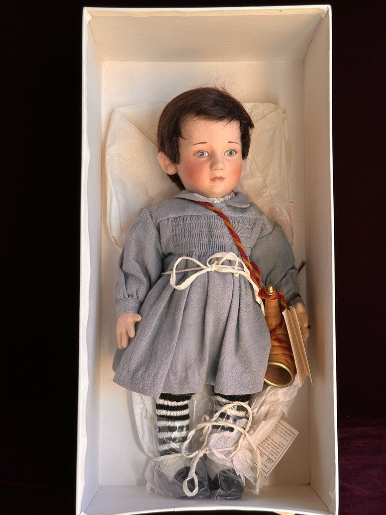 MINB John Wright 17" Little Boy Blue Cloth Felt Doll Nursery Rhyme Series LE 100