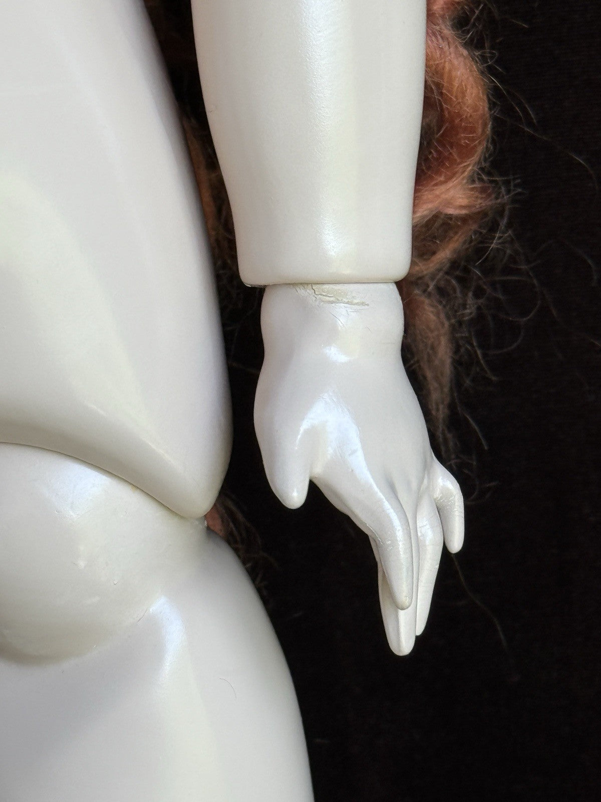 Porcelain Comp 23” Reproduction of Antique French Steiner Figure A Bebe Doll