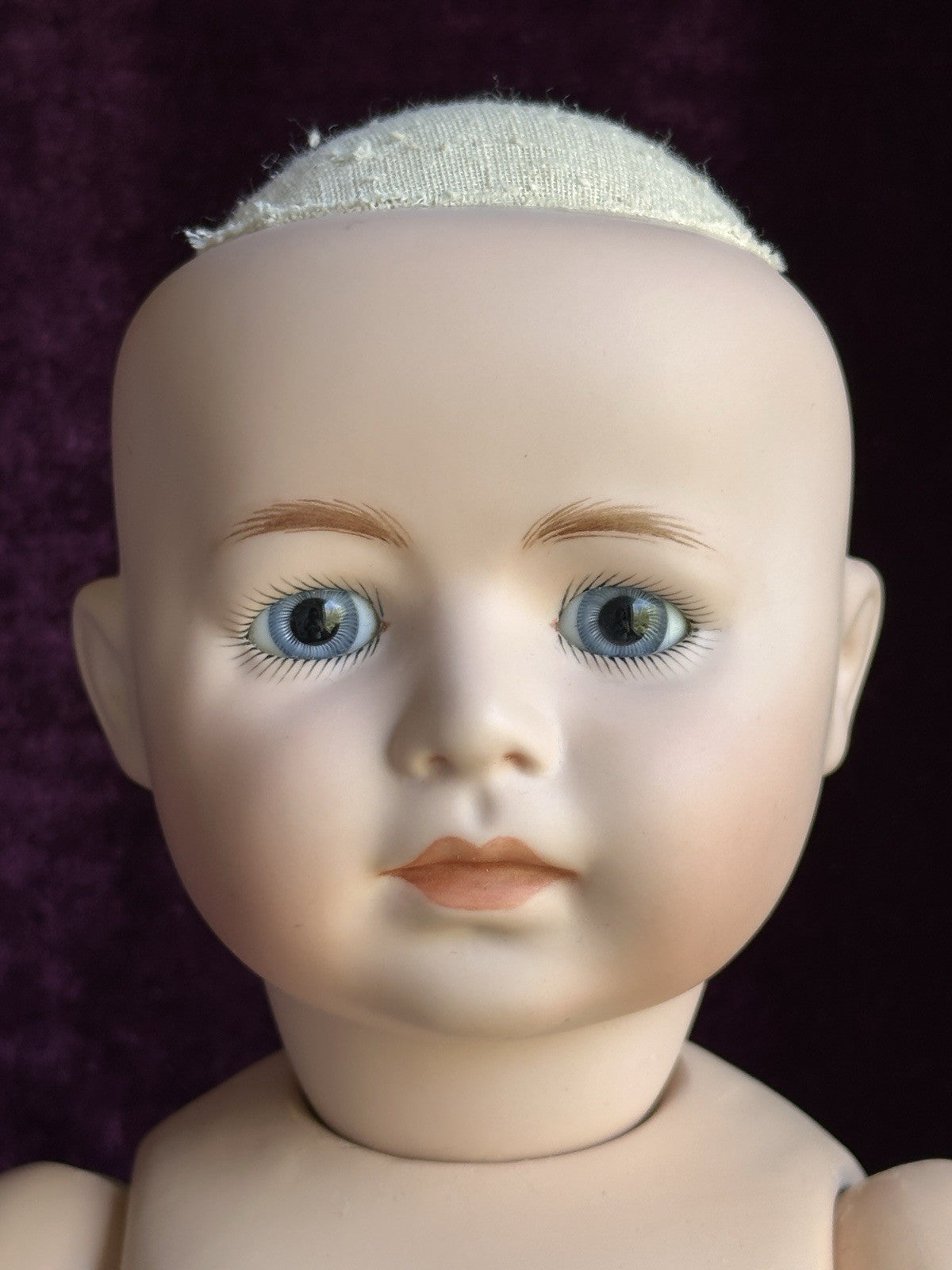 Rare 17” Porcelain/Compo Reproduction of Simon Halbig 1488 Boy Doll