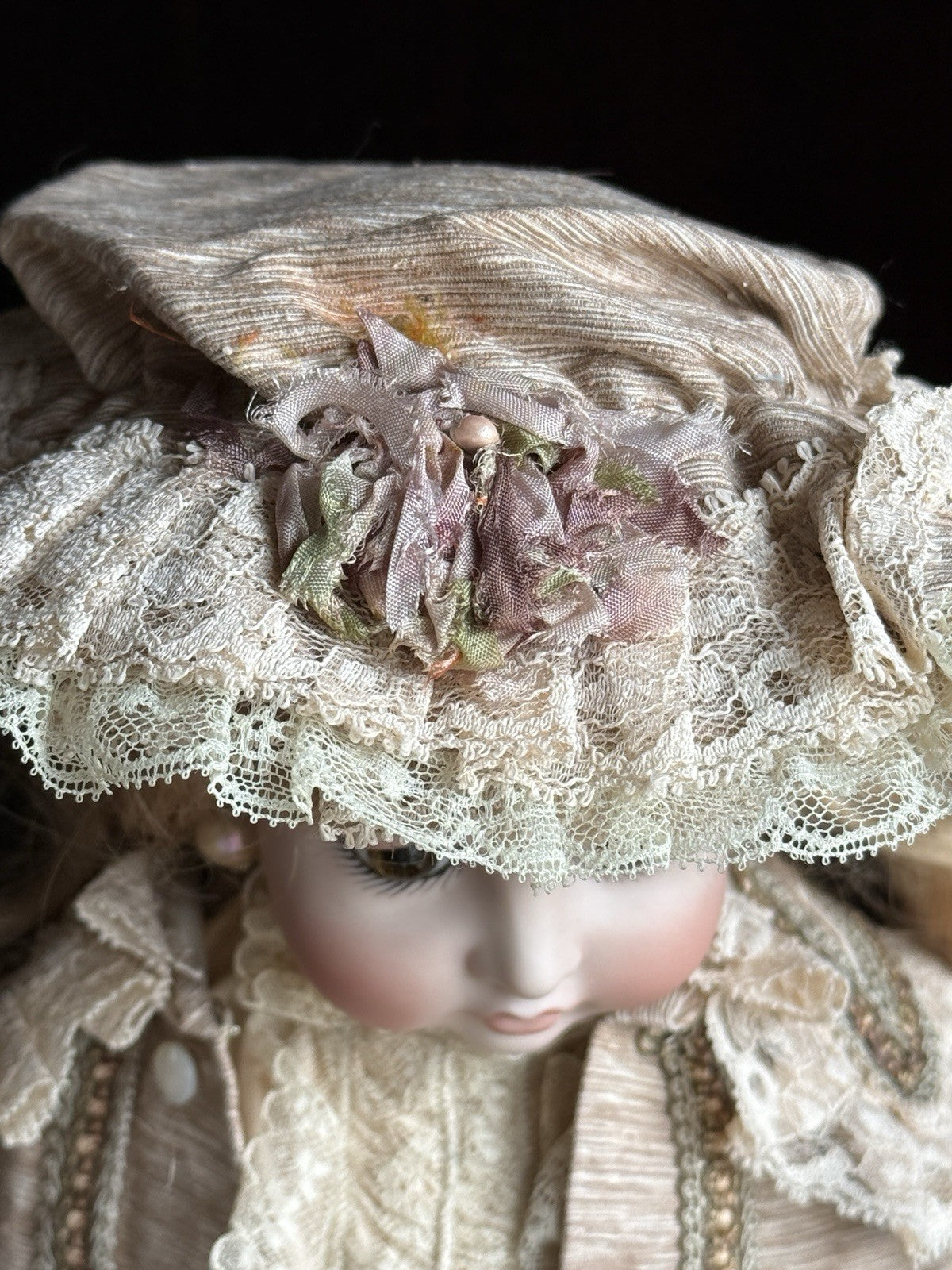 Porcelain 18” Reproduction of Antique French Bru Circle Dot Doll by Mimi