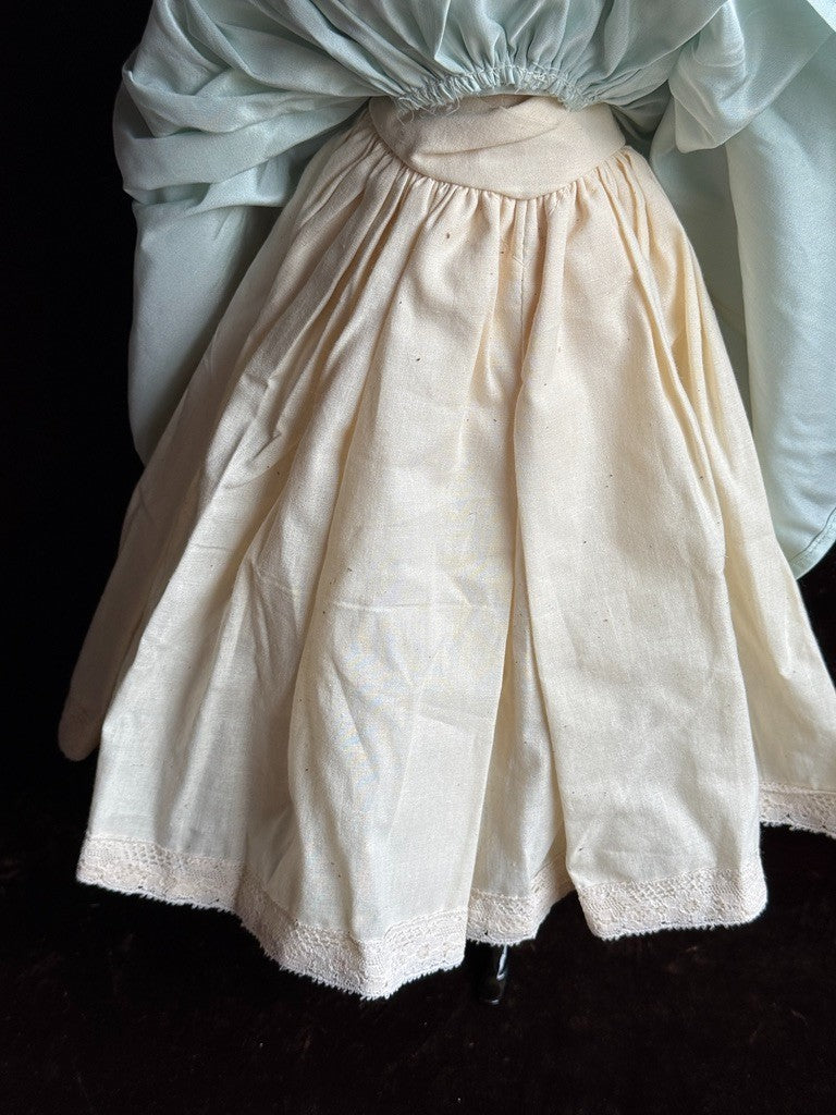 Vintage 19.5” Reproduction of Antique German Jenny Lind China Head Doll
